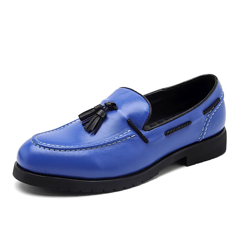 Men s Plus Size Tassel Slip-on Leather Loafers - British Business Casual Driving Shoes 48