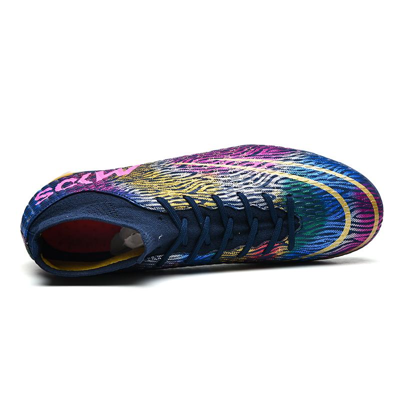 35-45 Shock-absorbing Non-slip Breathable High-top Spiked Football Shoes Sports Children's Shoes Adult Shoes