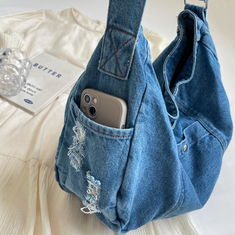 Denim Bag Messenger Bag Women's Crossbody Bag Student Classes Shoulder Bag