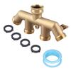 Hose Splitter 4 Way Water Tap Hose Connectors Distributor Garden Water Splitter NPT 3Celsius4