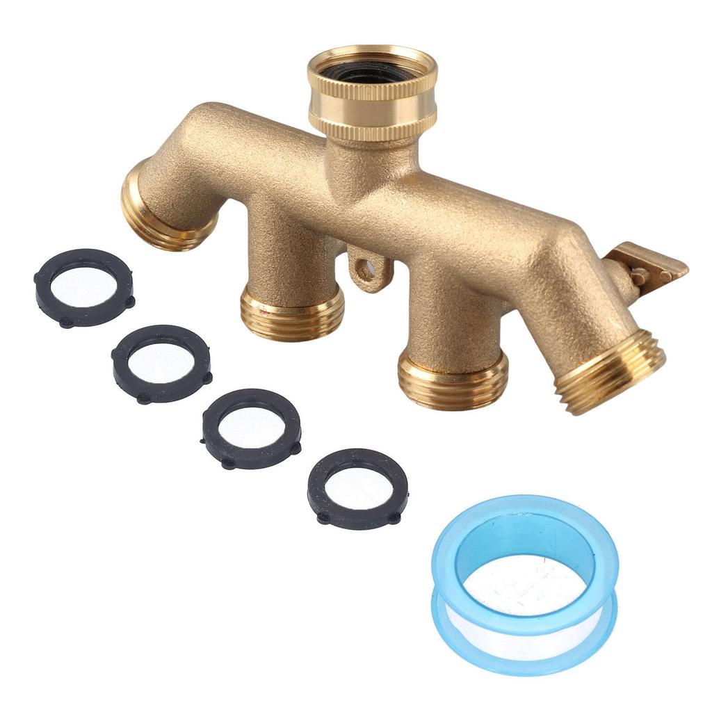 Hose Splitter 4 Way Water Tap Hose Connectors Distributor Garden Water Splitter NPT 3Celsius4