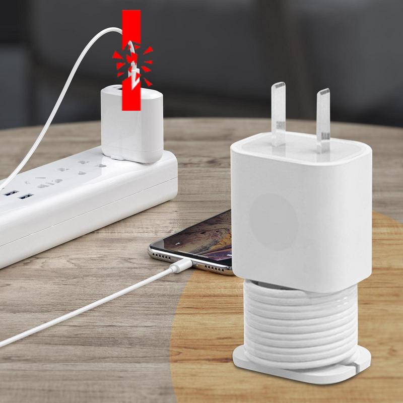 2 In 1 Silicone Charger Protector For 18W/20W Charger Silicone Protective Case Anti-Break Protection Cable Storage