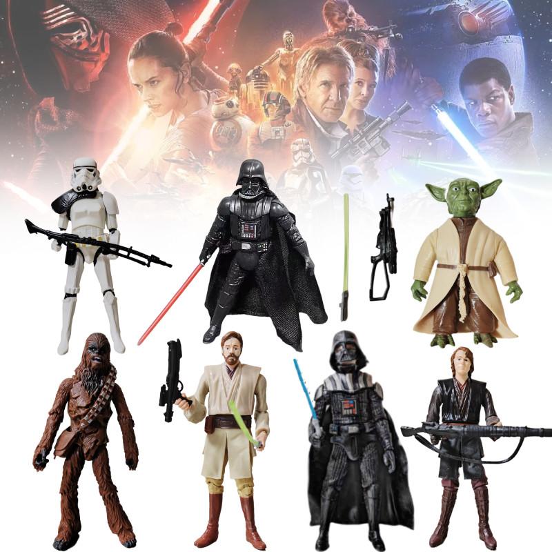 Star Wars Akční figurky Černý Sith a Bílý Clone Trooper 3,75 palce Kloubové PVC Sběratelské předměty