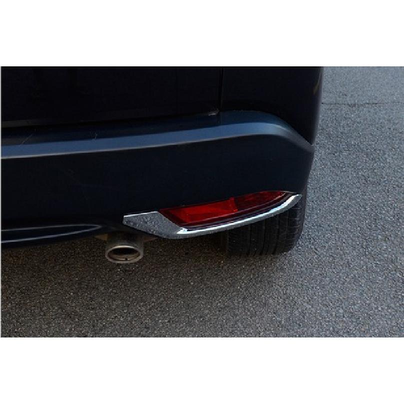 For Honda HR-V Vezel 2016-2022 ABS Chrome Rear Fog Light Eyelid Molding Strip 2X