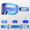 Rött och Blått Ljus Adaptiva Skidglasögon Herr och Dam Aktiva Skidglasögon Anti-Dimma Magnetiska Skidglasögon UV-Skydd 400 Skydd Snöglasögon