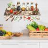 Наклейки на стену для кухонных принадлежностей, баночка для специй Sacinora, красочная кухня
