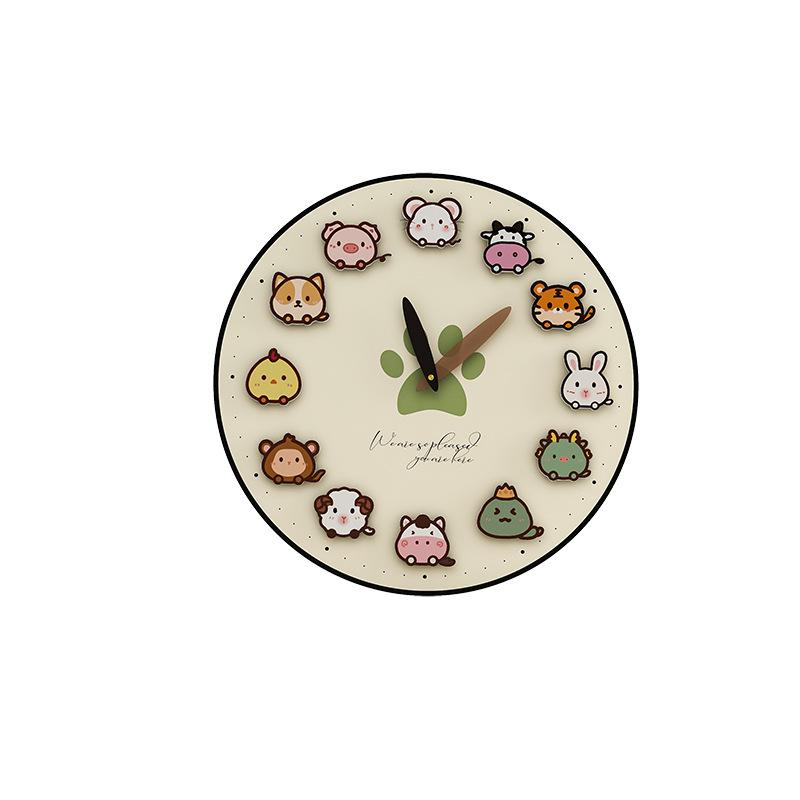 Creative Zodiac Decoration Desktop Clock Ornaments Clock Display Living Room Table Display Table TV Counter Clock Table Type