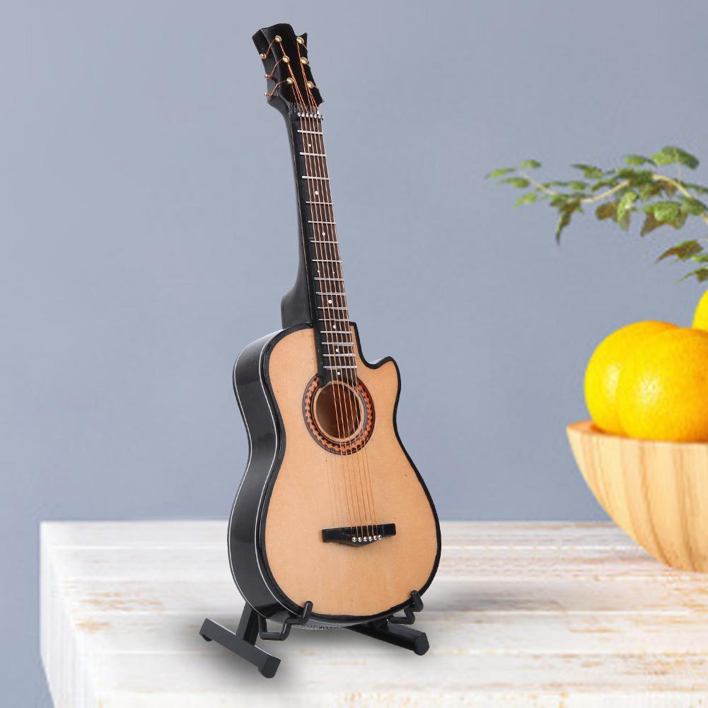 Miniature Acoustic Classical Guitar Model Mini Wooden Guitar Desktop Decoration Gifts20cm