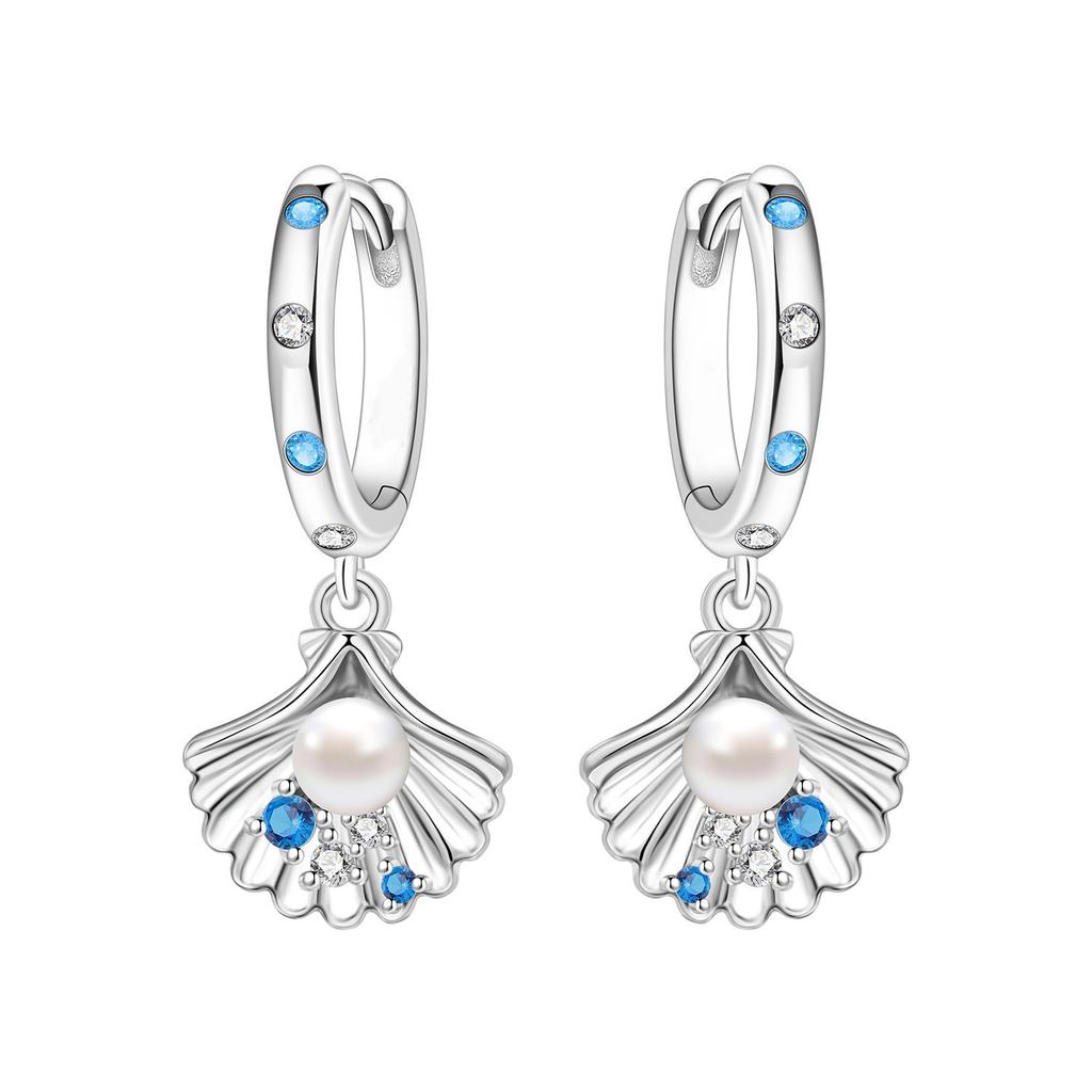 Cute Marine Animal Earrings Dolphin Turtle Shell Cat Design Stud Dangle Hoop Earrings For Women Girls