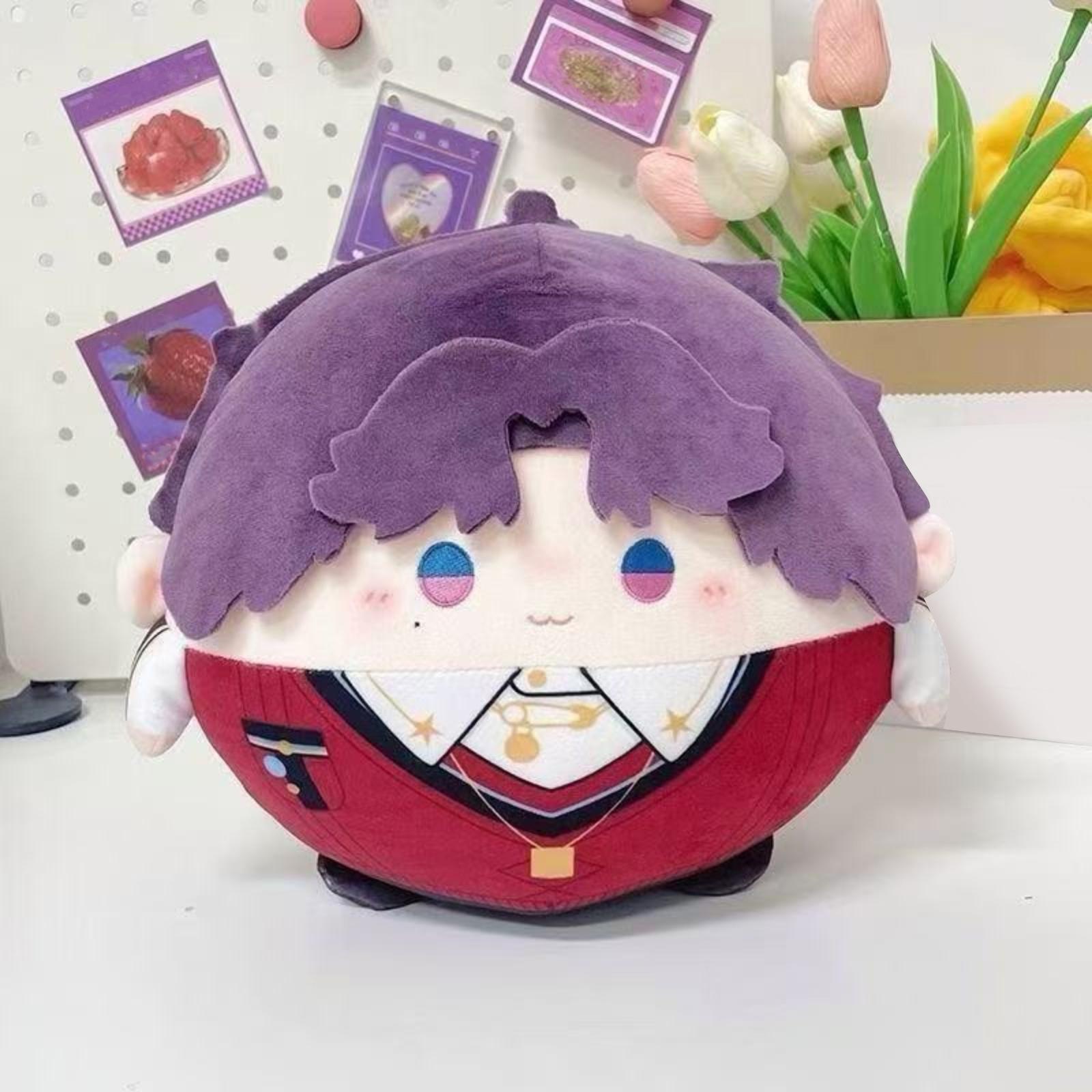 Круглая хлопковая кукла, мягкая плюшевая подушка One Size