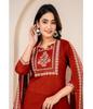 Women Designer Cotton Salwar Suit Top Tunic Ethnic Wear Bollywood Kurti Pant Dupatta Set