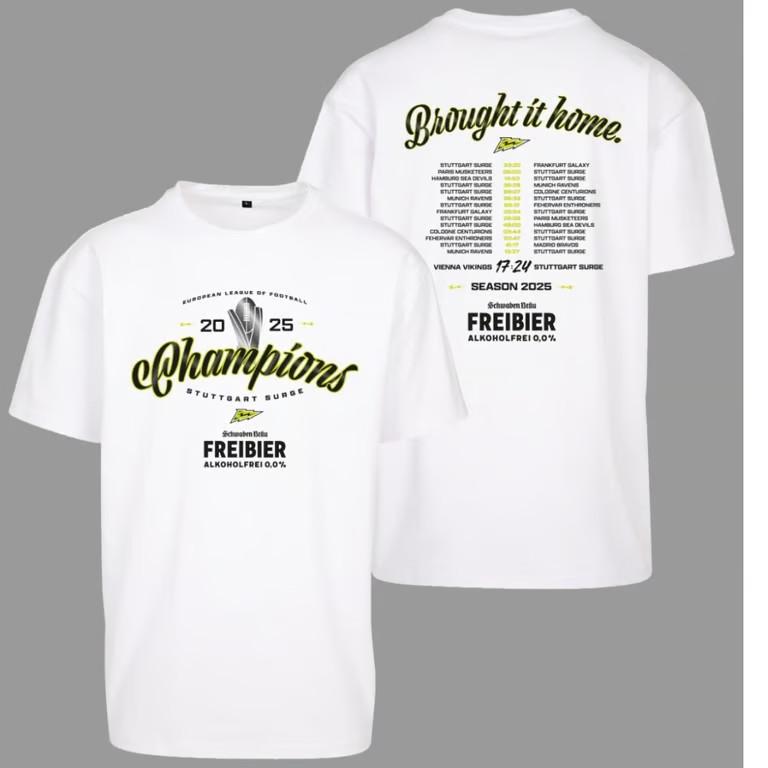 Stuttgart Surge 2025 ELF Champions Two Sided T-Shirt Unisex T-Shirt L