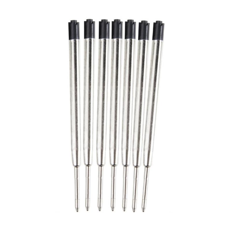 10 Stück austauschbare Kugelschreiberminen, Kugelschreiber-Metallminen Metallmine für Drehkugelschreiber, 1,0 mm Spitze