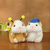 Birthday Gift Children Plush Toys Cute Guinea Pig Pendant Plush Doll Stuffed Animals Cartoon Kapibala Keychain Christmas Gifts