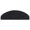 VidaXL Self-adhesive Stair Treads 20 Pieces 65 X 21 X 4 Cm Black Semicircular Large 3365645