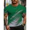 Men'S 3D Print T-Shirt - Casual Short Sleeve Crew Neck Top, Machine Washable Regular Fit, Daily Wear, Fun Design, Breathable Fabric