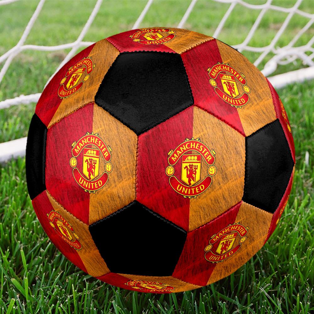 Manchester United2 Fußball Bunt Alle Altersgruppen Maschinengenäht PVC Wettkampfbereit Langlebig Hoher Rückprall.GRÖSSE5