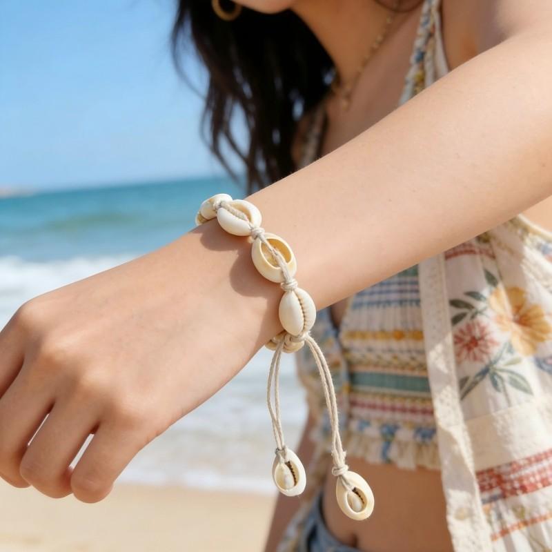Fashion Shell Jewelry, Bohemian Beach Hand-Woven Shell Bracelet, Anklet Jewelry Batch