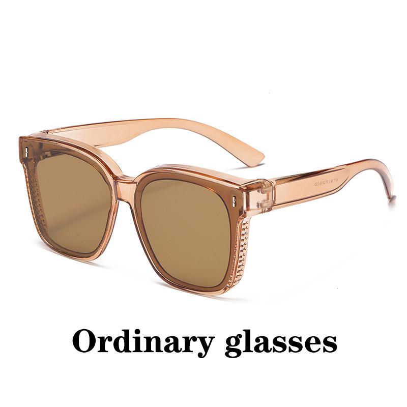 Fashion Square Sunglasses Cover Over Prescription Glasses Vintage Style for Men Women Fishing Driving Eyewear