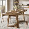Tribesigns Dining Table for 4-6 People, 120 X 80 cm Modern Dining Table Made of MDF with Solid Look, Rectangular Kitchen Table