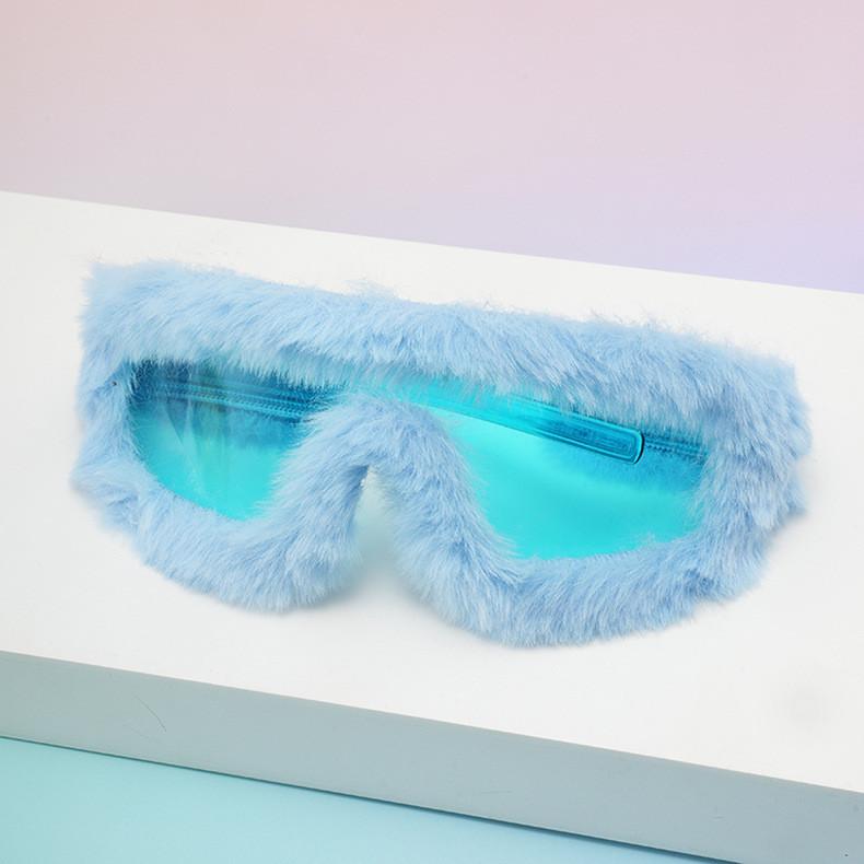 Trendy Winter Furry Decor Mirror With Pc Material And Unisex Style For Home Or Gift