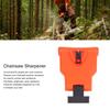 Plastic Chainsaw Sharpening Tool Orange Chain Saw Teeth Sharpener Portable Grinding Stone