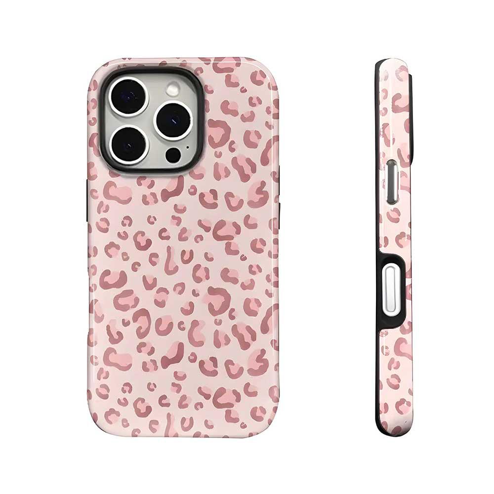 Pink Leopard Print iPhone 17 Pro Max Protective Air Case - New Film Apple Case