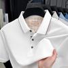 Original Design Men's Polo Shirt Lapel Short Sleeve T-Shirt Summer Solid Color Simplicity Breathable Office Casual Menswear