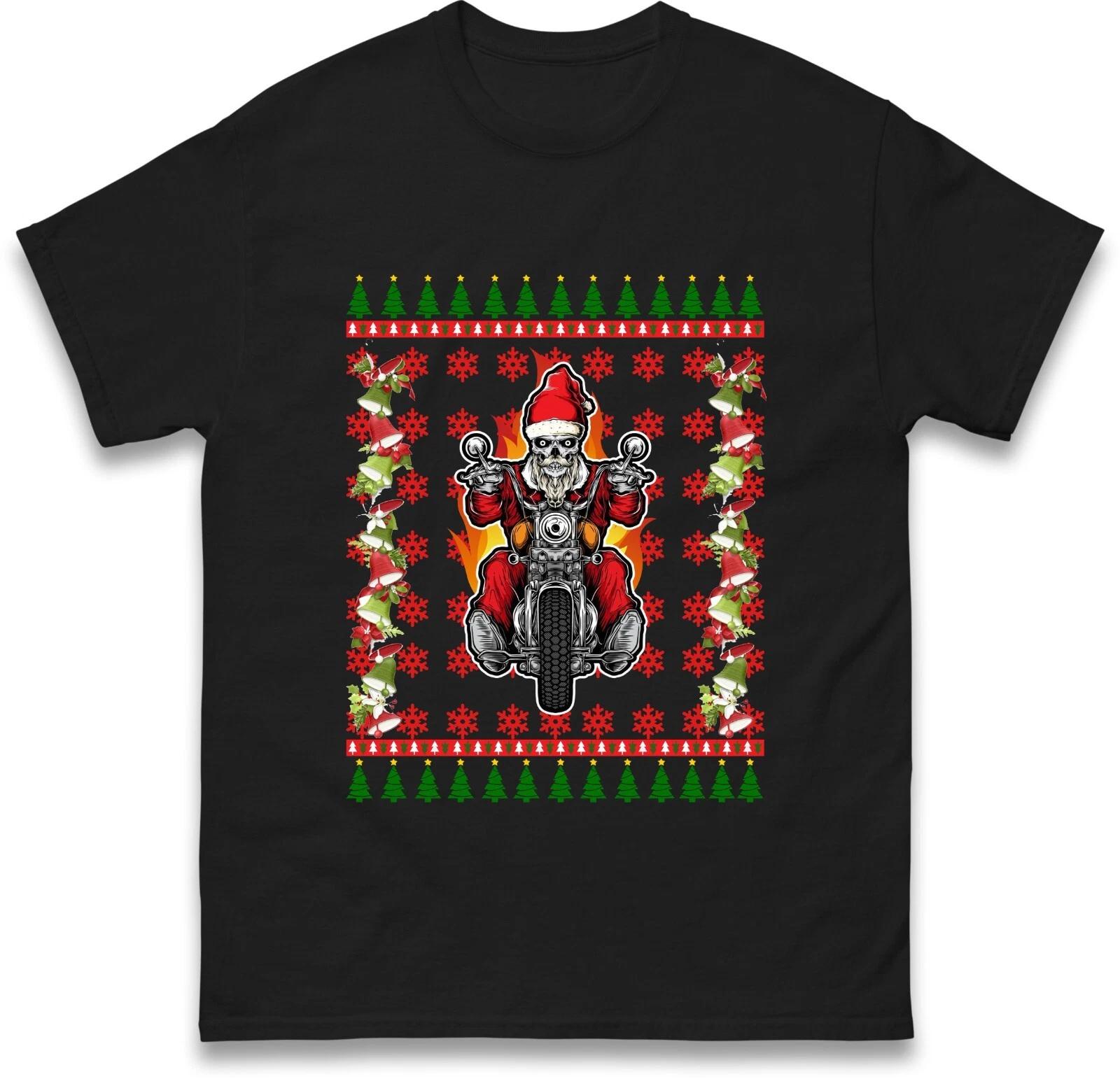 Merry christmas santa devil joke t shirt S