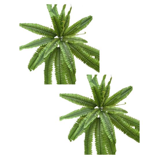 

2 шт. Имитация растений Устойчивые к УФ-лучам Искусственные папоротники Реалистичная зелень Не требуют ухода Декор для помещений и улицы XXL 2pcs