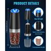 Gravity Electric Salt And Pepper Mill, Tilt To Grind Automatically, Battery Powered, Coarseness Adjustable, Upgraded Large Capac