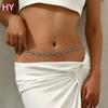 HYJoyas Luxury Beach Jewelry Tassel Rhinestone Fine Jewelry Body Chain for Women Girls