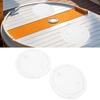 2PCS 8 Inch Deck Plate Round with Detachable Cover Antislip Excellent Rubber Sling Inspection   Cover for Marine Yachts Boat