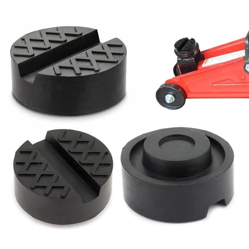Universal Car Jacks Rubber Pad Frame Protector Adapter Jacking Tool Floor Slotted Pinch Weld Side Lifting Disk For Car Repair