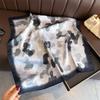Colorful Printed Silk Feel Square Scarf For Women Summer Sun Protection
