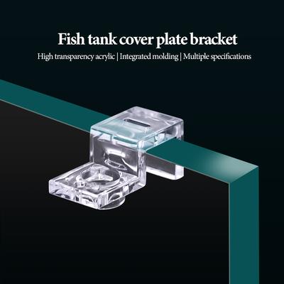 4/10 Pièces Clips Acryliques pour Aquarium pour Épaisseur de Paroi de 5,5 mm à 15 mm Support de Couvercle d'Aquarium Support Support Pince Support Accessoires