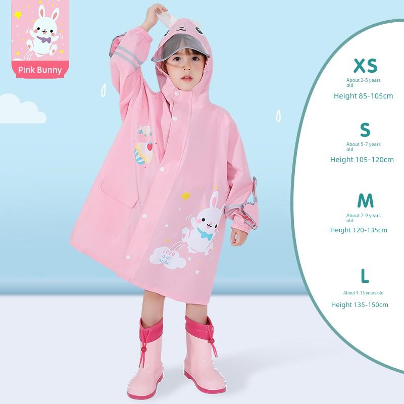 Children's Raincoat for Girls 2024, Cute Waterproof Rain Poncho for Elementary School Students, Kindergarten Boys, and Toddlers, Baby Raincoat