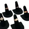 Organizer Jewelry Display Rack Velvet Ring Display Stand Jewelry Props Rings Display Holder  Women