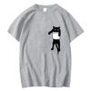 Men's Doberman Pinscher Print T-Shirt Pure Cotton and Breathable Streetwear Oversized Loose Casual Trendy Crew Neck Short Sleeve