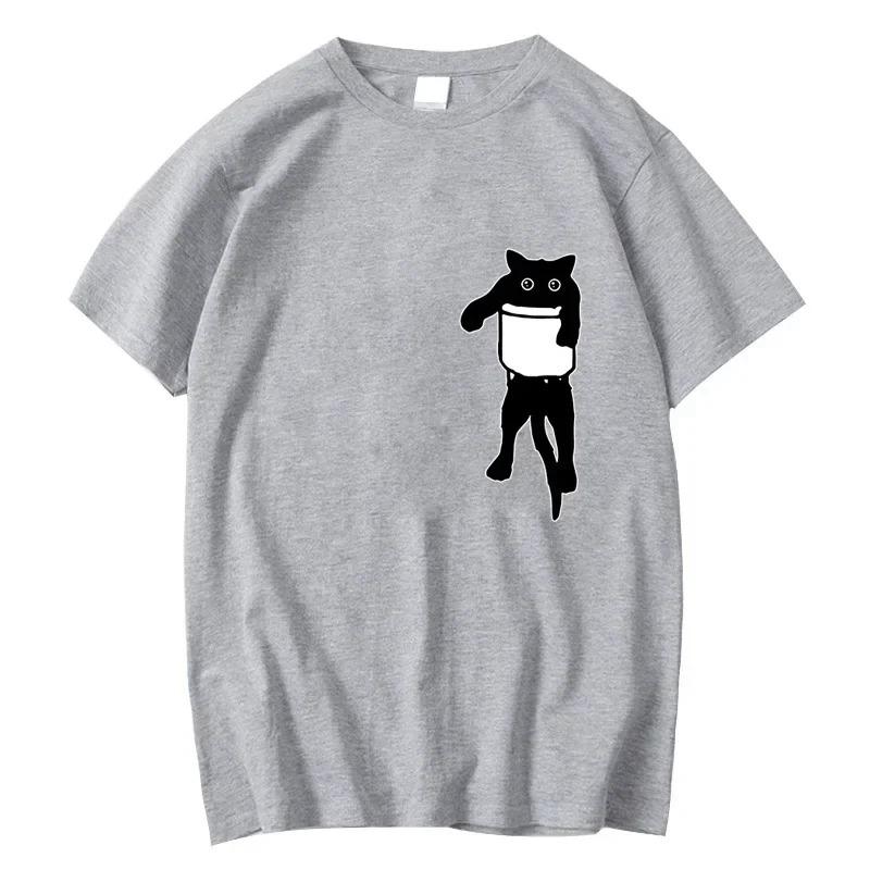 Men's Doberman Pinscher Print T-Shirt Pure Cotton and Breathable Streetwear Oversized Loose Casual Trendy Crew Neck Short Sleeve
