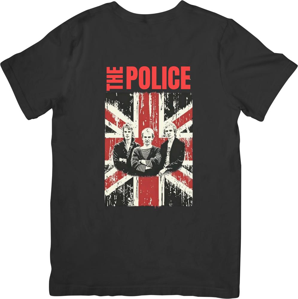 La collection Police Vintage Rétro Coupe pour Unisexe femmes T-shirts en Coton de Qualité