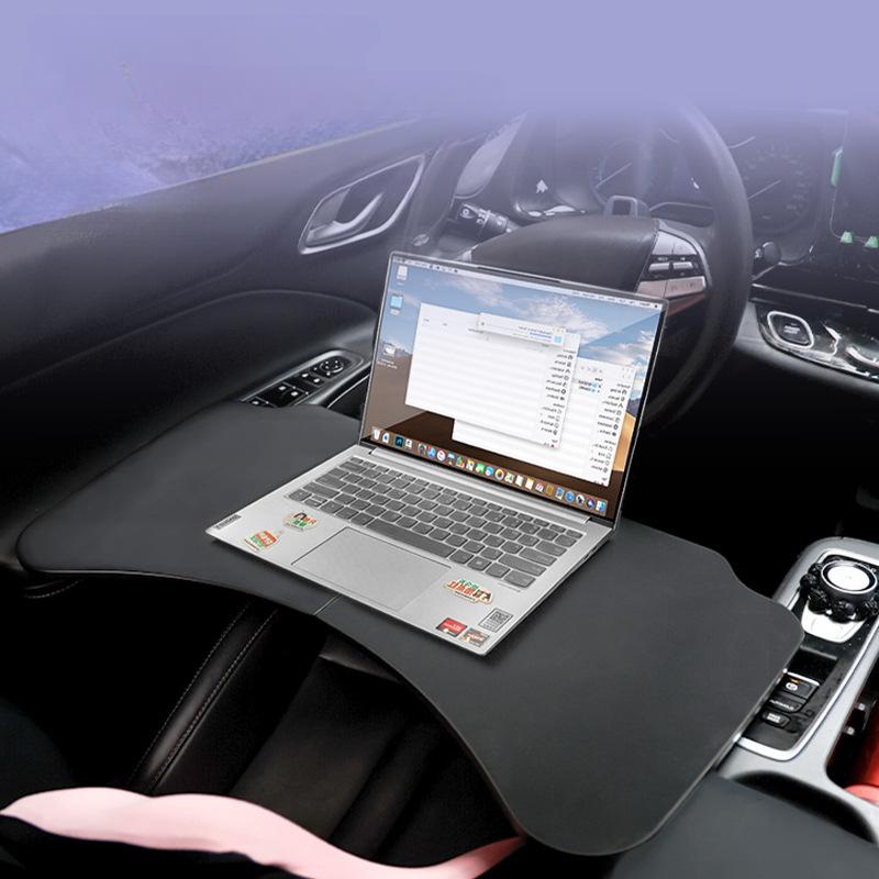 Skládací stolek do auta s držákem na nápoje, pracovní stůl na notebook pro řidiče a spolujezdce, autodoplňky do interiéru pro jídlo a pití