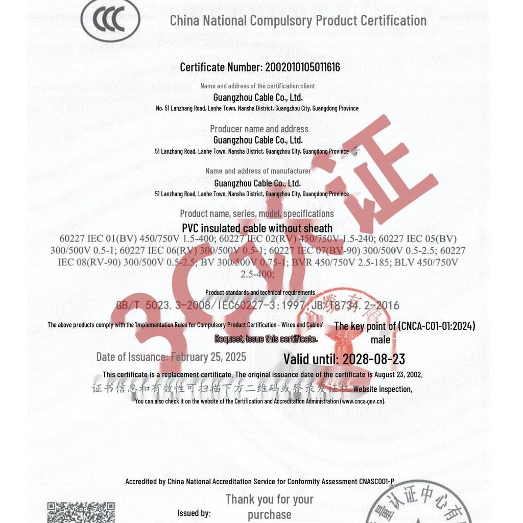 Flame Retardant Flexible Wire & Cable BVR 1/2.5/4/6 Sq. Meter for Home Decoration Use