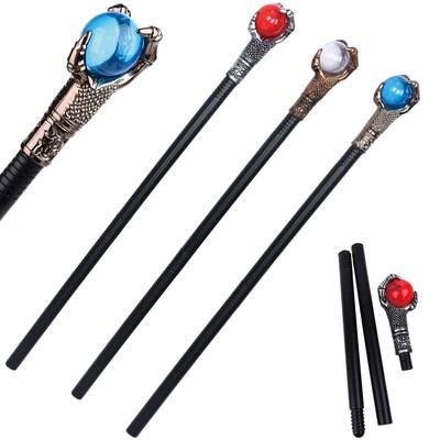 3 STKS Halloween Vuurdraak Klauw Wandelstok Kostuums Wandelstokken Kwaadaardige Koningin Toverstaven Maleficent Staf Rekwisieten Tovenaar Heks Toverstaf Scepter Co