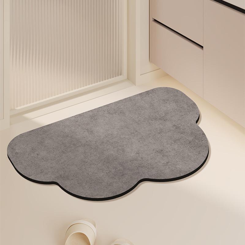 Non-Slip Diatomaceous Earth Quick-Dry Bathroom Mat – Water Absorbent, Anti-Fall, Minimalist Design for Home Use