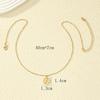 Round A-Z Alphabet Pendant Necklace for Women - Simple, Trendy Fashion Jewelry