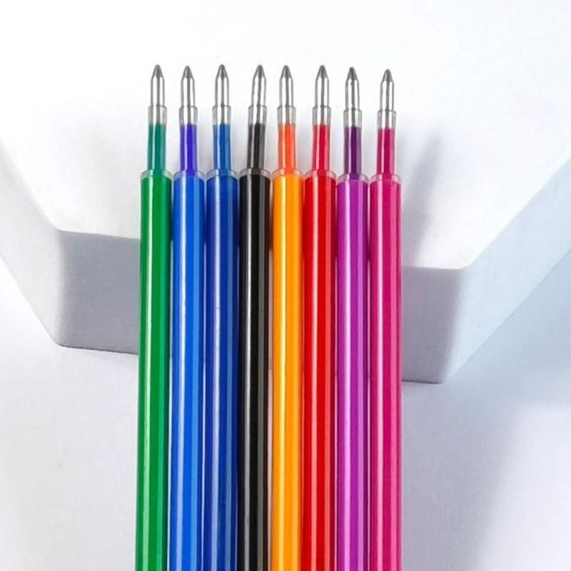 12 Stück Gel-Tintenminen Bunte Gelstiftminen Löschbare Stiftminen Büro- und Schulbedarf für Journaling