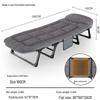 Portable Single Folding Nap Cot and Recliner for Office or Home Use