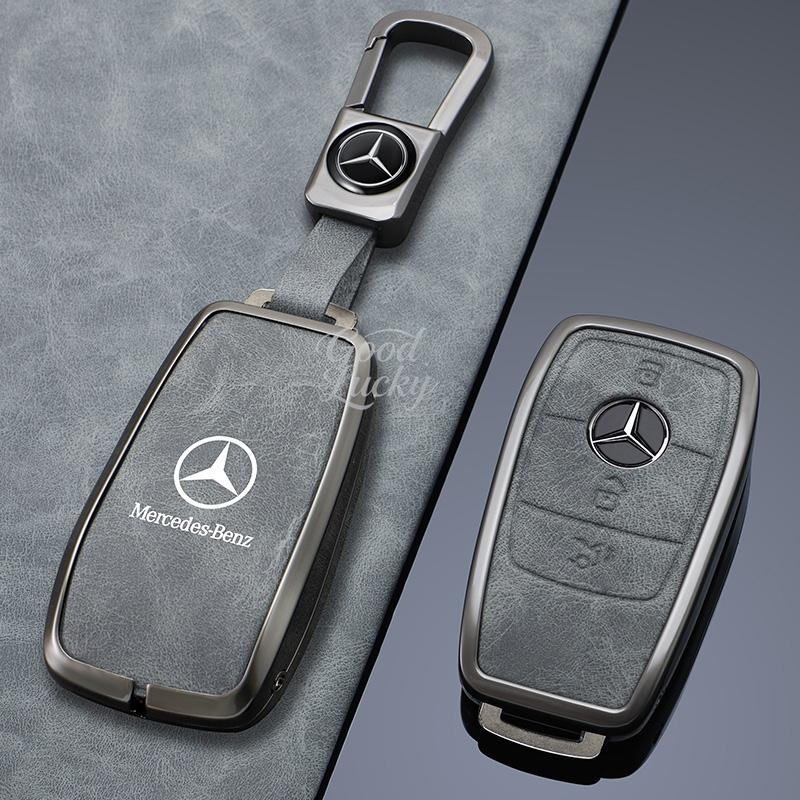 wlfx3 Durable Metal Key Shell For Mercedes Benz LOGO 2022 C S Class W206 W223 S350 C260 C300 S400 S450 S500 – Long-Lasting Key Cover