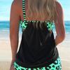 Split Plus Size Swimsuit Women's Independent Stand Boxers Conservative Tankini High Waist Split Bikini